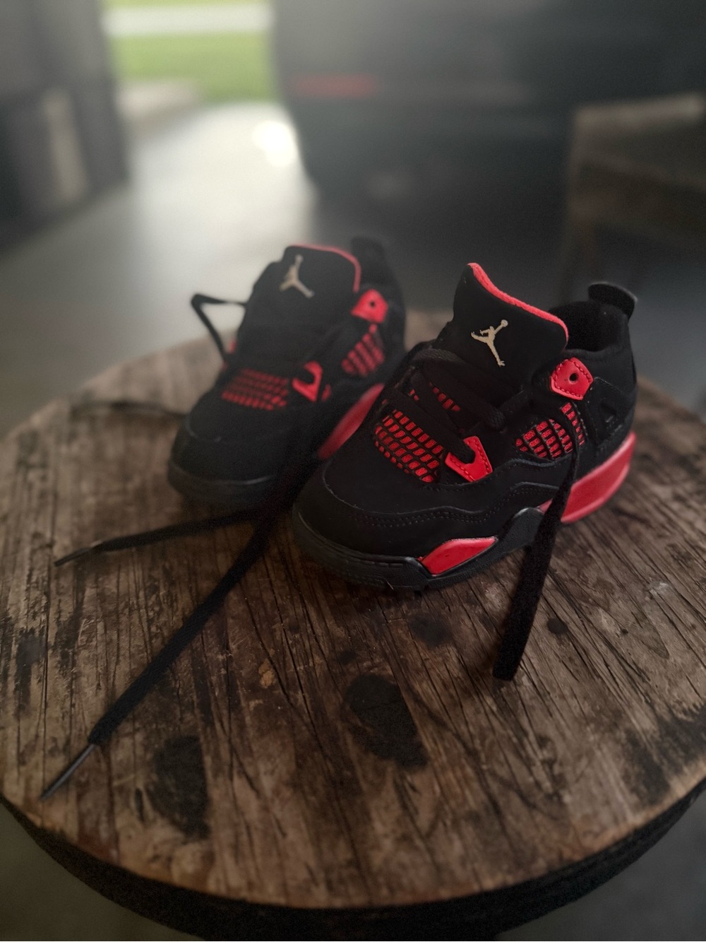 Kids Black and Red Sneakers - Picture 3 of 5